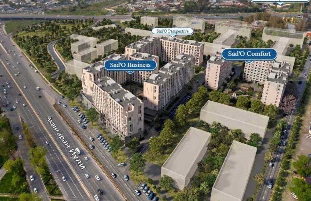 ЖК Bi Sado 2 комнатная студия White Box 43м2 Тапоич Мост Яшнабад