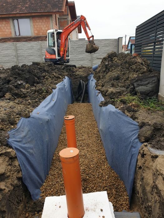 Montaj Fosa septica ecologica - sapatura+instalare