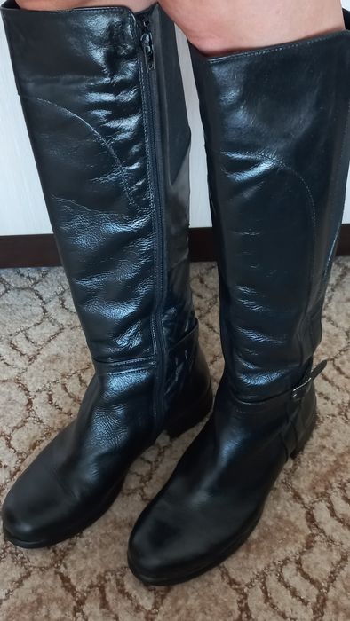 Промо цена! Дамски зимни ботуши от естествена кожа