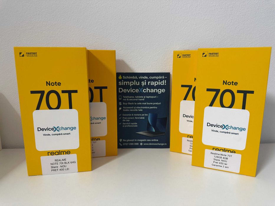Realme Note 70T 64/128 GB Sigilat * Garantie *Buy Back * deviceXchange