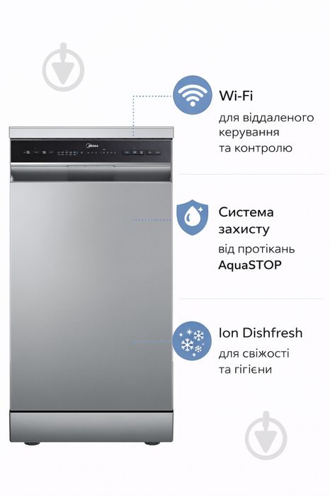 Посудомоечная машина Midea MFD45S160Si-C Wi fi