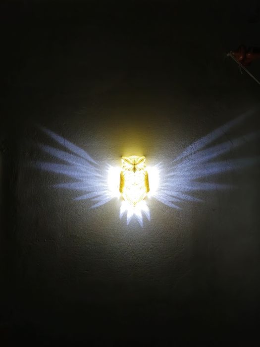 Lampa 3D luminata perete print cadou sarbatori bufnita vultur leu cerb