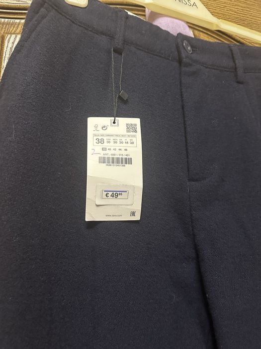 Pantaloni carrot fit Zara bărbați NOI - mărimea 38