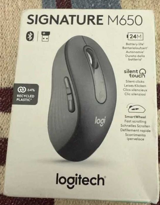 Mouse Logitech Signature M650 Wireless & Bluetooth Graphite