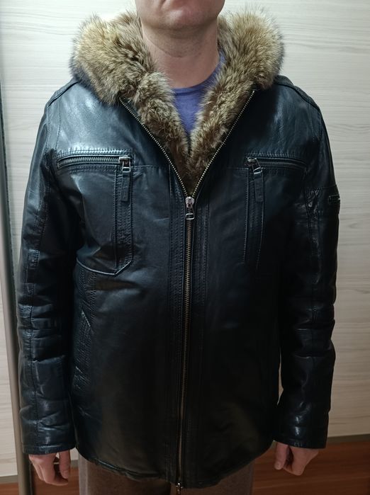 Мужская дублёнка в идеальном состоянии
