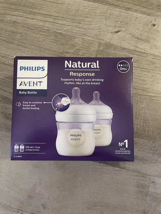 Philips Avent шишета Natural Response 3.0 с биберони