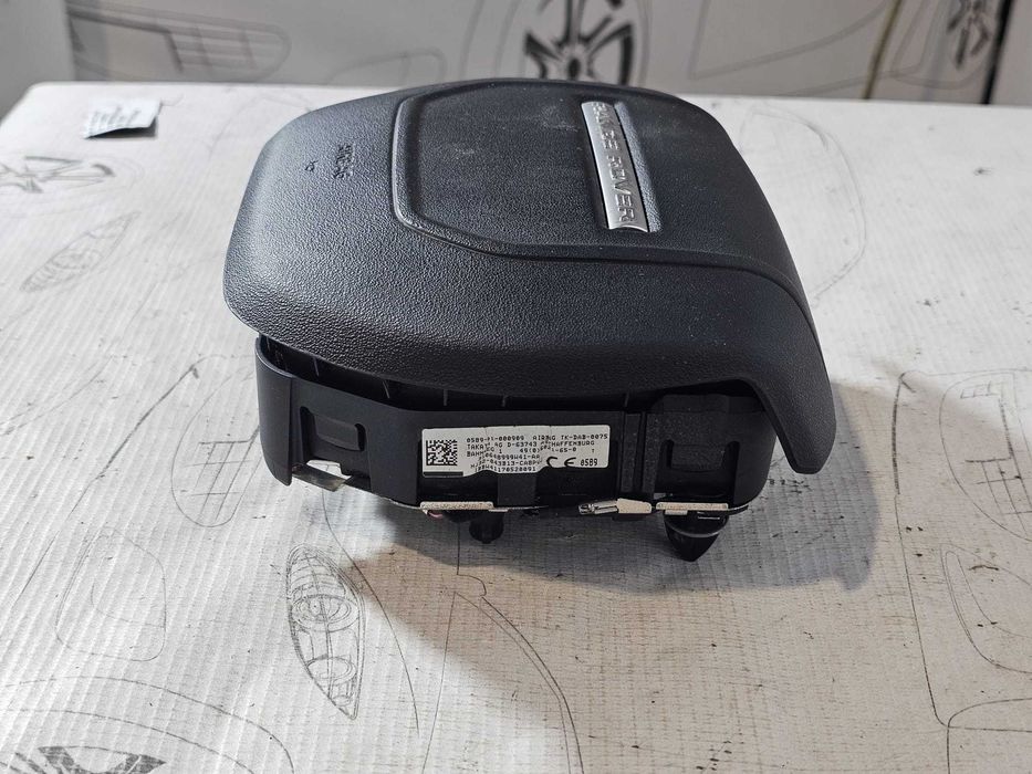 Airbag volan șofer LR Range Rover Evoque L538 2011-2019 2017 2.0 eD4 110kW Cod OEM: HJ32-043B13-CA (5E3)