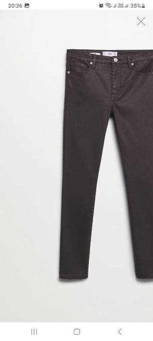 Дънки Mango размер 42 промазка цвят кафяв