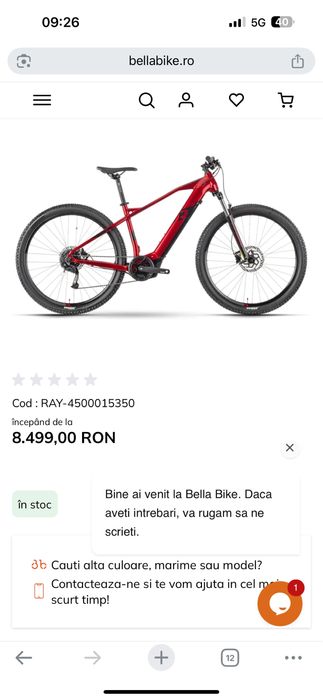 Bicicleta electrica Raymon 4.0 ca noua cu acte !!