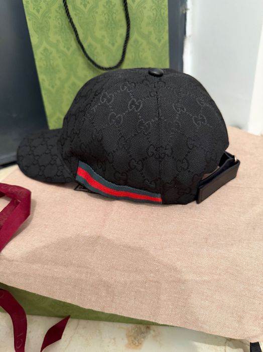 Sapca originala Gucci neagra nouă cu factura