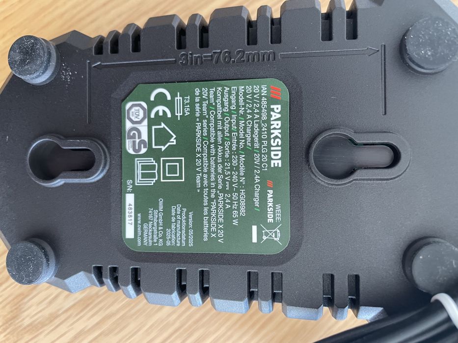 Зарядно Parkside 2.4 ампера