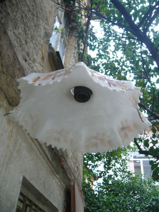 Старинни СТЪКЛЕНИ  Абажури