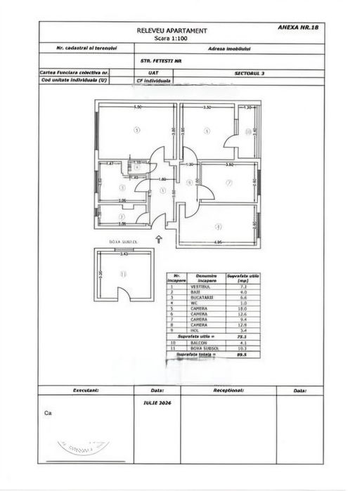 Apartament de vânzare