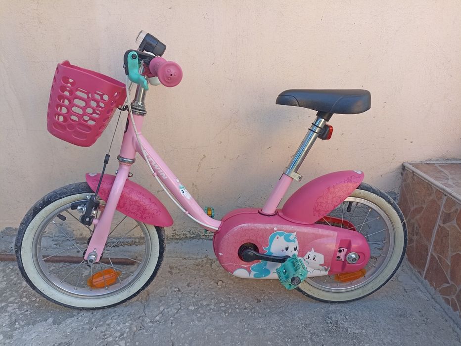 Велосипед 14 цола/инча BTwin момиче 3-5 години