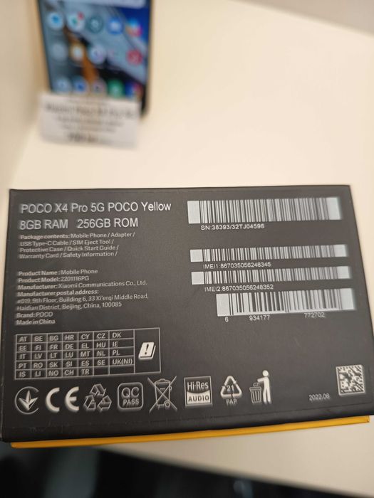Xiaomi Poco X4 Pro 5G 8GB RAM/256GB/Yellow/Cutie+Incarcator 67W ID9959