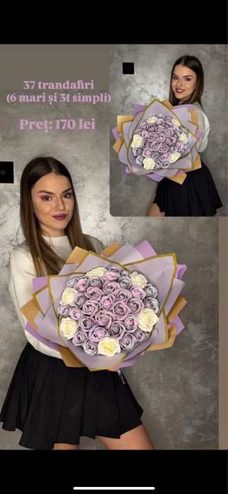 Buchete trandafiri de sapun