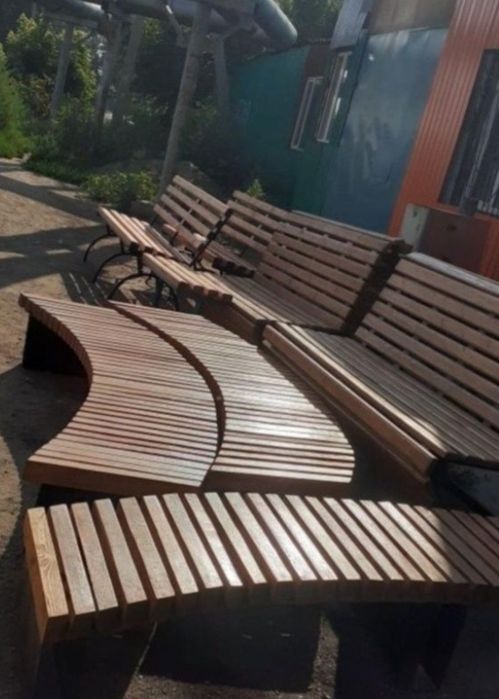 Скамейки урны беседки