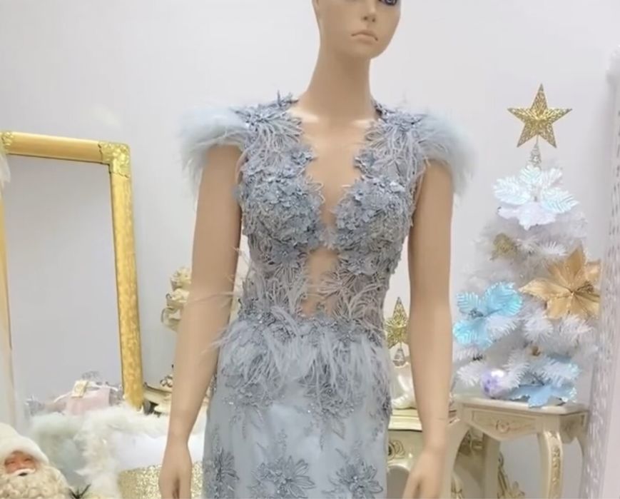 Бутикова бална рокля хс размер носена веднъж