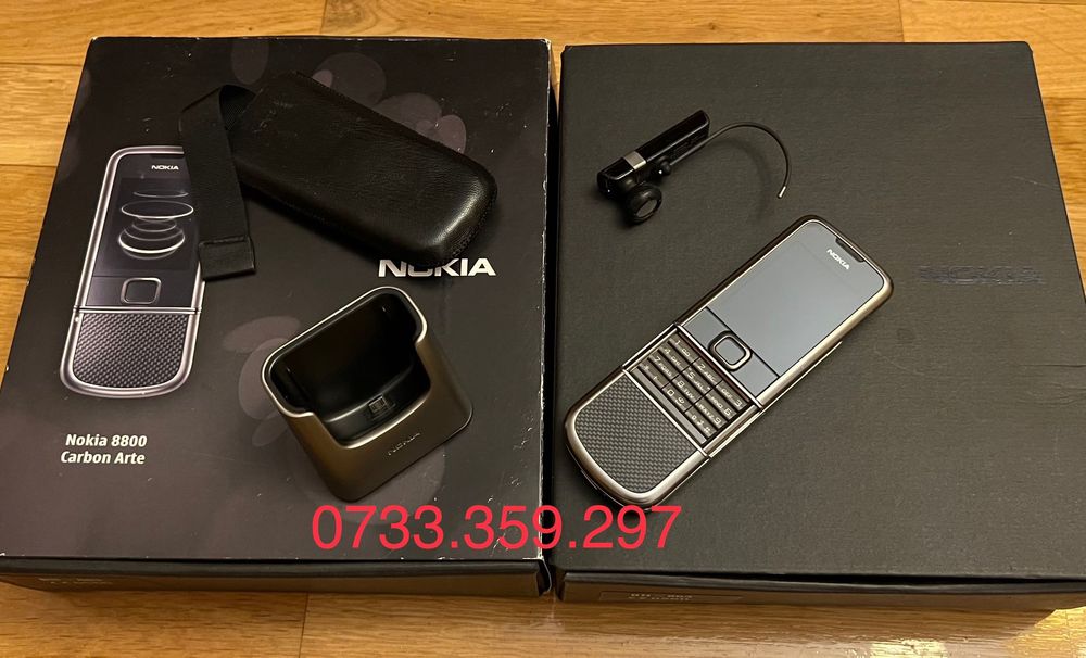 Nokia 8800 ARTE Carbon CA NOU ! Full Box ! RARITATE ! Telefon colectie