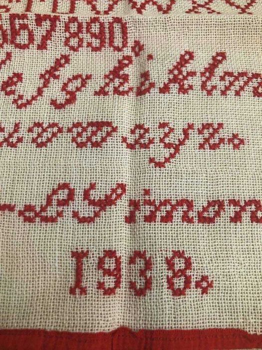 ръчно бродирани кърпи от 30-те години
