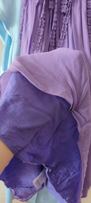 Rochie NISSA de ocazie din matase 100% 34 lila