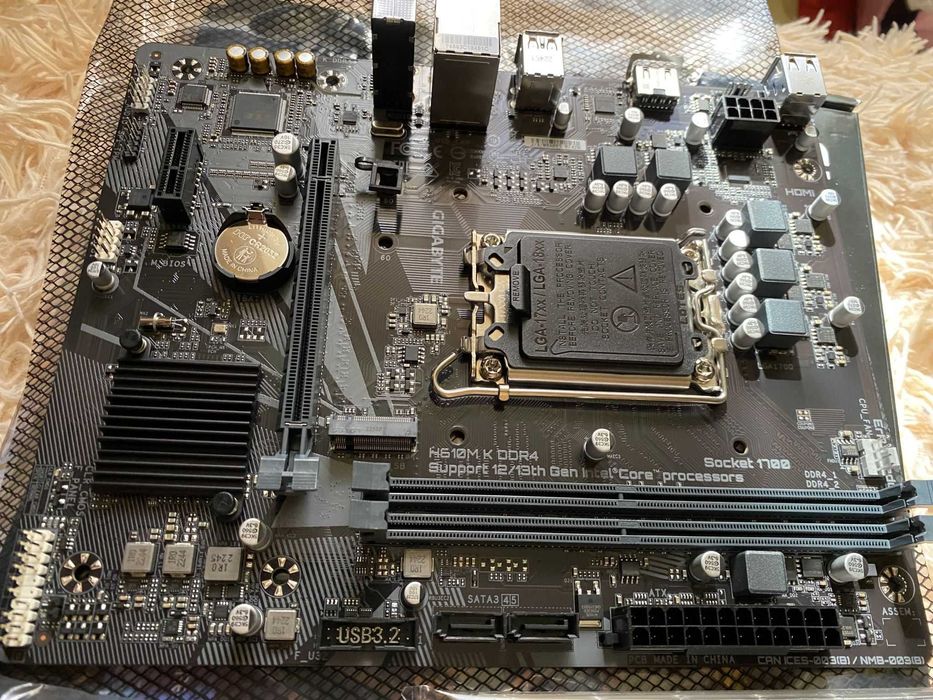 Материнская плата GIGABYTE H610M-K Ddr4