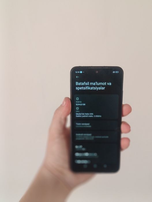 Redmi not 12 s 8/256gb sotiladi 
Xotira 8+6/256gb 
Kar dok yo
Aybi ekr