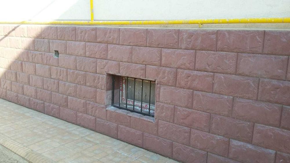 Клинкер плитка для цоколя Ekam-бетон