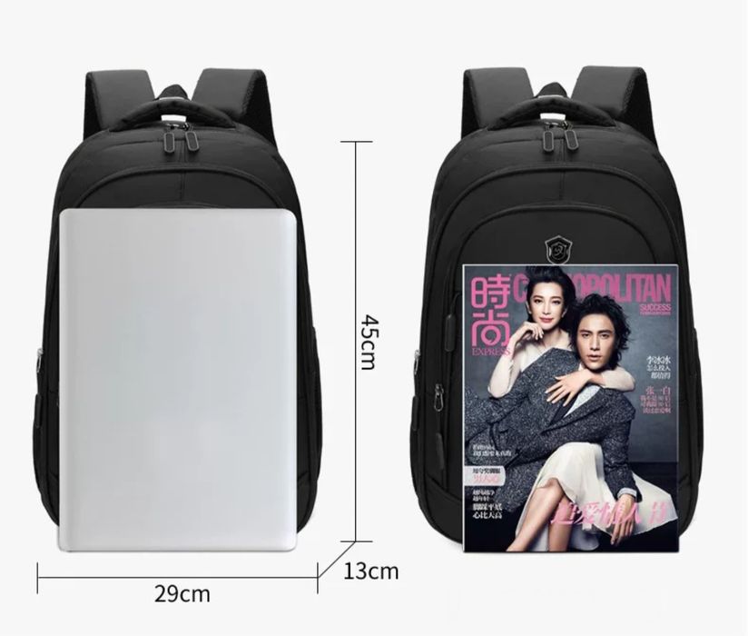 Рюкзак школьный черный