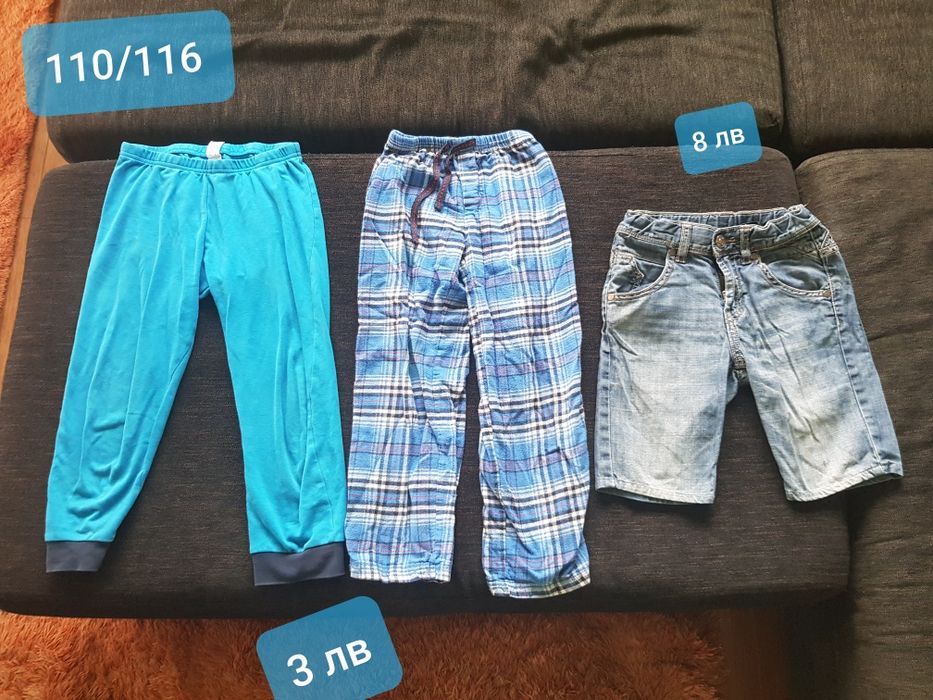 Детски якета, къси панталони, пижами Benetton 4-5 г и 7-8 г