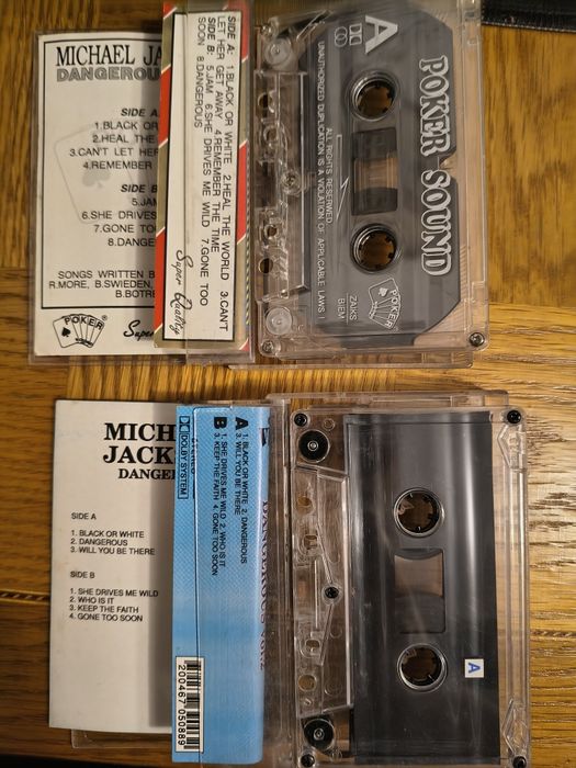 Dangerous vol I și II, Michael Jackson - casete