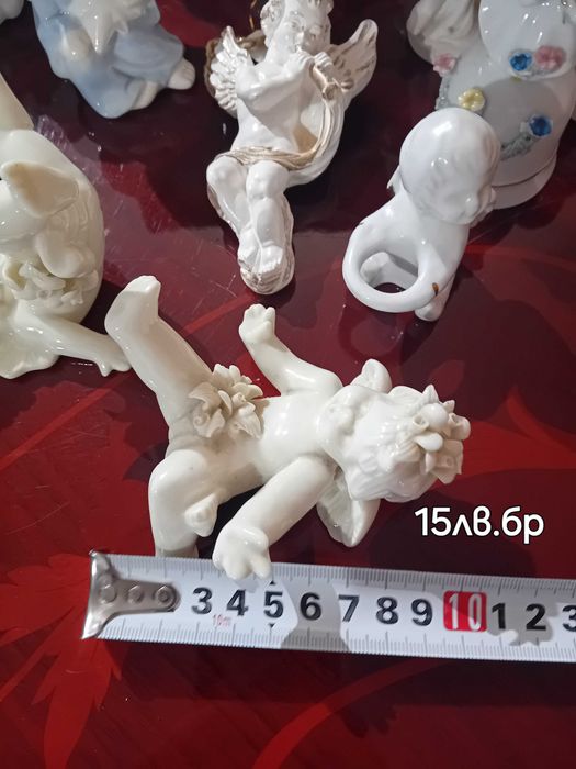 Фигури,свещници,солници,ангелчета и други.