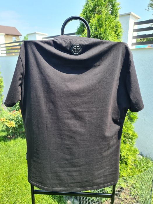 Reducere-Promotie-Discount-Oferta-Tricou-Philipp-Plein-PP-Model-Nou-Bumbac-Calitate-Premium-Poze-Reale-M-L-Stoc