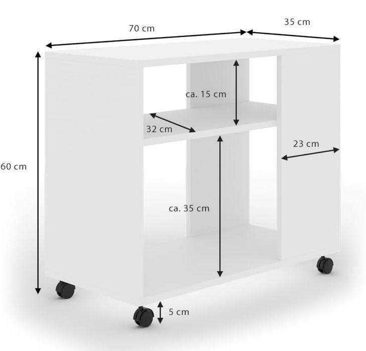Помощна маса на колелца Vicco 2150