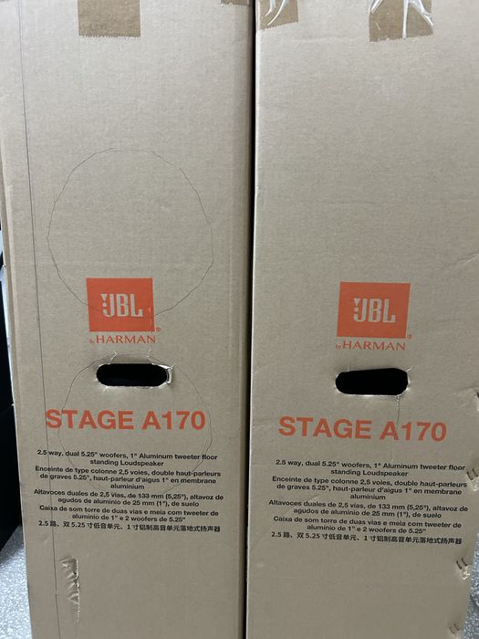 Vând boxe de podea JBL Stage A170 – ca noi