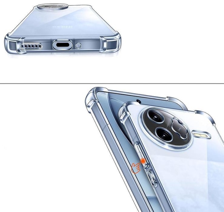 Прозрачен Силиконов Удароустойчив Кейс за Xiaomi Poco F7 ULTRA