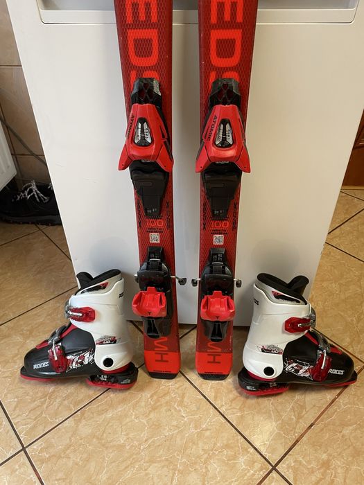 Schiuri copii 100 cm  atomic cu clapari  set ski