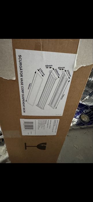 Scurgator Vase pentru corp de 80 cm