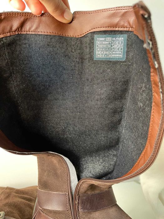 Cizme NOI piele întoarsă Tommy Hilfiger 36