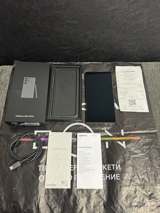 512GB Samsung S24 Ultra Vivacom Гаранция 2026г. Black