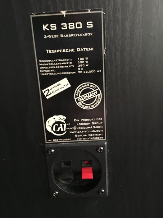 Boxe difuzoare 180 w cat ks 380 s