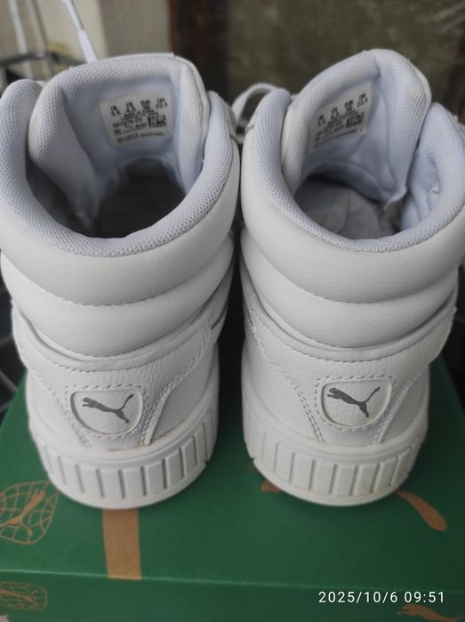 Високи кецове Puma Carina white