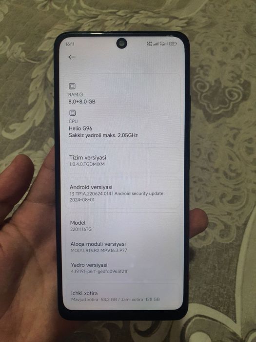 Redmi 11 pro holati yaxshi