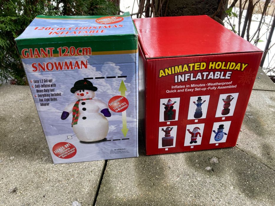 Надуваем светещ снежен човек - 1.20 см височина