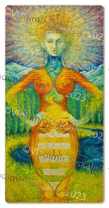 Картина "Самодива", акрилни бои