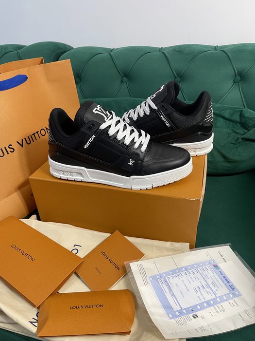 Adidasi Louis Vuitton piele naturala 100% Full Box colectie noua