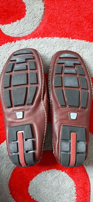 Espadrile prada barbati marime 40 26 cm piele naturala noi