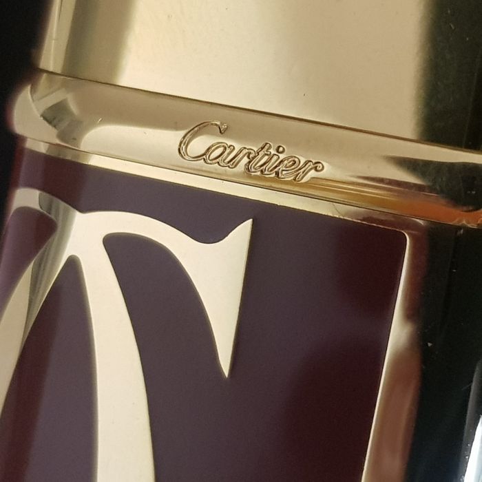 Bricheta Cartier, cutie inclus, rosu/auriu