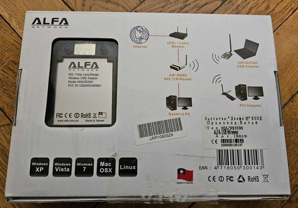 Wi-fi антена Alfa AWUS036H long range гр. София Горна баня • OLX.bg