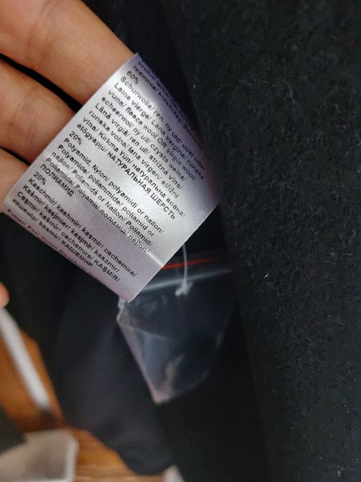 Redus! Mantou nou cu guler sal mare minunat, de primavara, din lana si cașmir